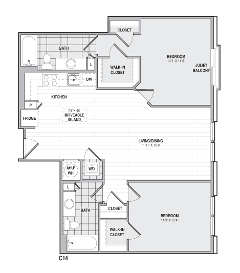 Floor Plan Image of Apartment Apt 426